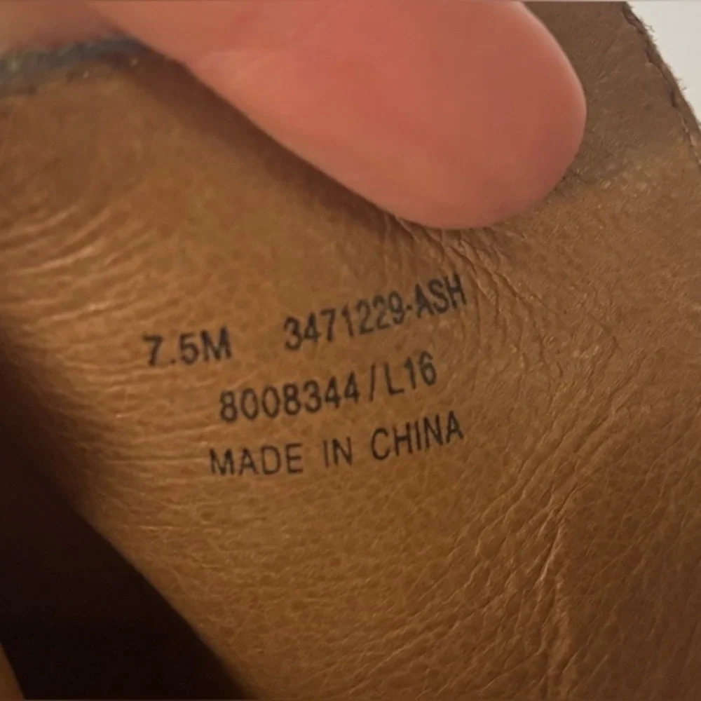 Frye‎ Dani Pickstitch Suede Peep Toe Heeled Sandals